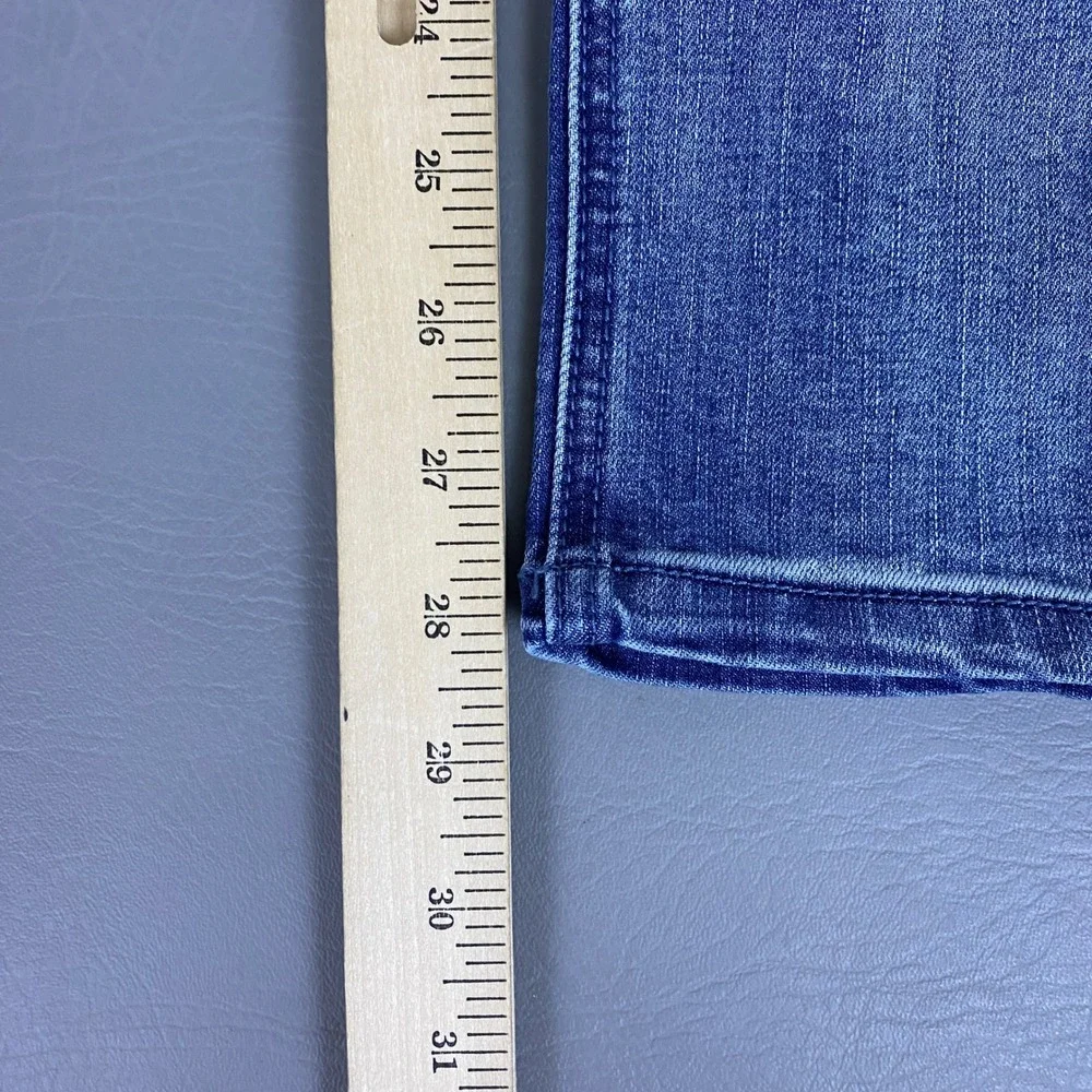 Democracy Ab'solution Jeans Womens Size 14 Blue Straight Leg Medium Wash Stretch